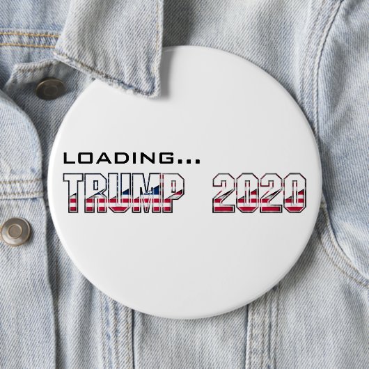 ロードトランプ2020 USA選挙タイポグラフィ 缶バッジ (インサイチュ)
