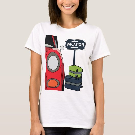 ロードトリップの休暇 Tシャツ (正面)