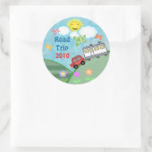 ロードトリップサマーバケーションシール ラウンドシール (バッグ)