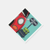 ロードトリップサマーバケーションパーティー スタンダードカクテルナプキン (角)