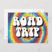 ロードトリップタイダイデザイン ポストカード (正面/裏面)
