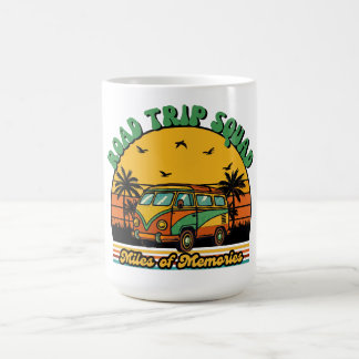 ロードトリップチーム コーヒーマグ | レトロ70年代トラベルカップ コーヒーマグカップ