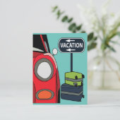 ロードトリップトラベルバケーション ポストカード (スタンド正面)