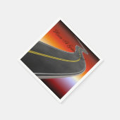 ロードトリップパーソナライズされたサンセットハイウェイナプキンス スタンダードカクテルナプキン (角)