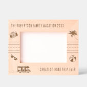 ロードトリップファミリーバカンスパーソナライズされたトラベル7x5 レーザー彫刻フレーム (正面)