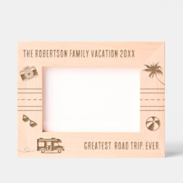 ロードトリップファミリーバカンスパーソナライズされたトラベル7x5 レーザー彫刻フレーム