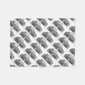 ロードトリップヴィンテージカー フリースブランケット (正面(横))