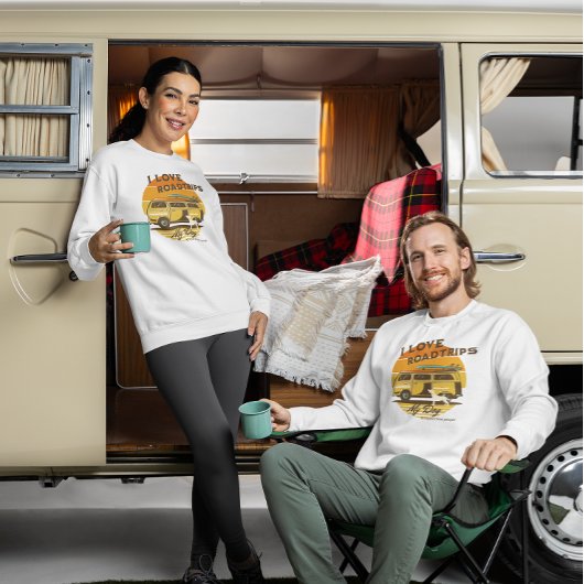 ロードトリップヴィンテージヴァンドッグパパママ スウェットシャツ