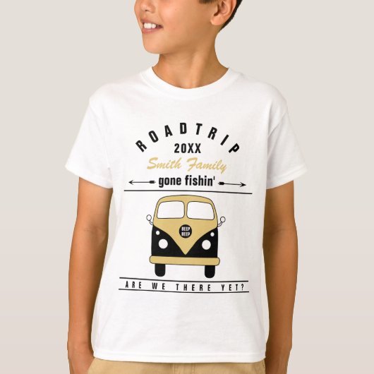 ロードトリップ子供のTシャツのパーソナライズ Tシャツ (正面)