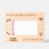 ロードトリップ家族パーソナライズされたバケーショントラベル6x4 レーザー彫刻フレーム (正面)