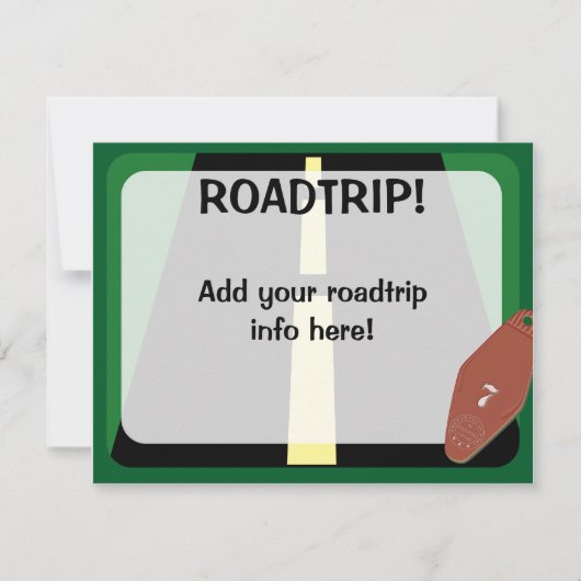 ロードトリップ時間 招待状 (正面)