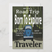 ロードトリップ生まれトラベルを探索するには 招待状 (正面)