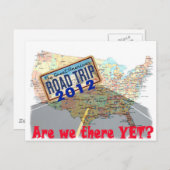 ロードトリップ2012 – まだ着いているか？ ポストカード (正面/裏面)