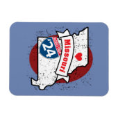 ロードトリップ'24ミズーリ – (青/マロン)磁石 マグネット (横)