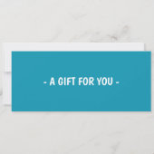 ロードトリップ ギフト券, ロードトリップ ギフト 招待状 (裏面)