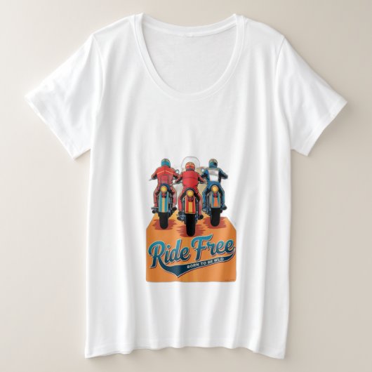 ロードトリップ プラスサイズTシャツ (デザイン正面)