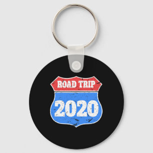ロードトリップTシャツ ビンテージ 道路標識 友達 旅行 キーホルダー