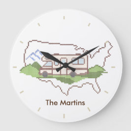 ロードトリップUSA時計 ラージ壁時計