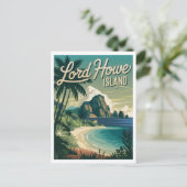 ロードハウアイランドヴィンテージ ポストカード (スタンド正面)