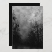 ロードハ幽霊のよく出るロウィーン招待状テンプレート 招待状 (正面/裏面)