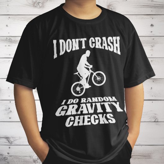 ロードバイク好きから無作為に重力チェックをする Tシャツ