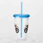 ロードバイク/モトクロスアニメから外れたダートバイク アクリルタンブラー (右)