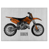 ロードバイク/モトクロスアニメから外れたダートバイク カッティングボード (正面)