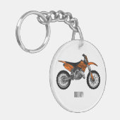 ロードバイク/モトクロスアニメから外れたダートバイク キーホルダー (正面左)