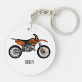 ロードバイク/モトクロスアニメから外れたダートバイク キーホルダー (裏面)