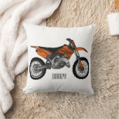 ロードバイク/モトクロスアニメから外れたダートバイク クッション (ブランケット)