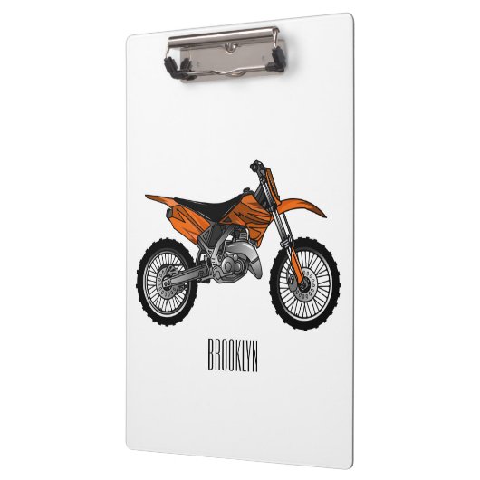 ロードバイク/モトクロスアニメから外れたダートバイク クリップボード (左)