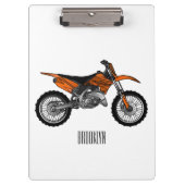 ロードバイク/モトクロスアニメから外れたダートバイク クリップボード (正面)