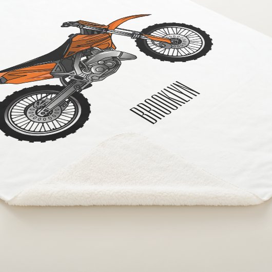 ロードバイク/モトクロスアニメから外れたダートバイク シェルパブランケット (3/4)