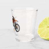 ロードバイク/モトクロスアニメから外れたダートバイク ショットグラス (右)