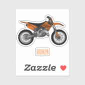 ロードバイク/モトクロスアニメから外れたダートバイク シール (シート)