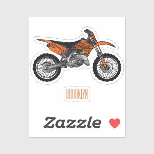 ロードバイク/モトクロスアニメから外れたダートバイク シール (シート)