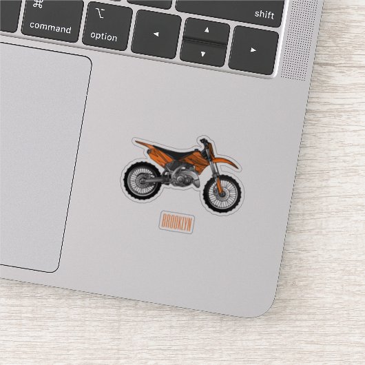 ロードバイク/モトクロスアニメから外れたダートバイク シール (詳細)