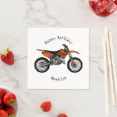 ロードバイク/モトクロスアニメから外れたダートバイク スタンダードカクテルナプキン (インサイチュ)