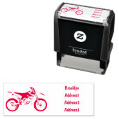 ロードバイク/モトクロスアニメから外れたダートバイク セルフインキングスタンプ (インサイチュ)