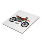 ロードバイク/モトクロスアニメから外れたダートバイク タイル (側面)