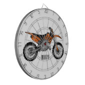 ロードバイク/モトクロスアニメから外れたダートバイク ダーツボード (正面左)