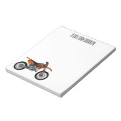 ロードバイク/モトクロスアニメから外れたダートバイク ノートパッド (回転)