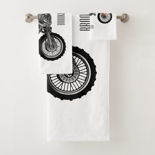 ロードバイク/モトクロスアニメから外れたダートバイク バスタオルセット (インサイチュ)