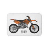 ロードバイク/モトクロスアニメから外れたダートバイク バスマット (正面)