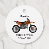 ロードバイク/モトクロスアニメから外れたダートバイク フェイバータグ (裏面)