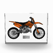 ロードバイク/モトクロスアニメから外れたダートバイク フォトブロック (正面)