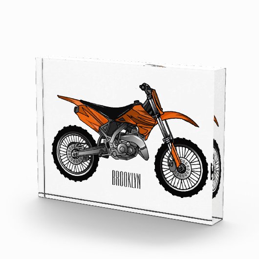 ロードバイク/モトクロスアニメから外れたダートバイク フォトブロック (右)