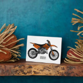 ロードバイク/モトクロスアニメから外れたダートバイク フォトプラーク (側面)