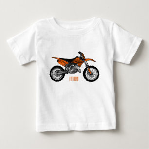ロードバイク/モトクロスアニメから外れたダートバイク ベビーTシャツ