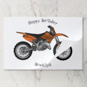 ロードバイク/モトクロスアニメから外れたダートバイク ペーパーパッド (折り畳み)